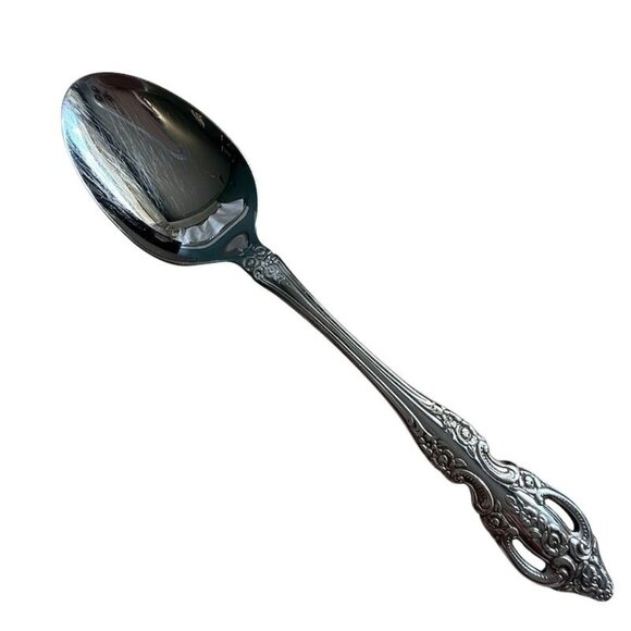 Oneida Stainless Steel Renoir-Pembrooke Oval Soup Spoon 6-7/8" Vintage Flatware - Picture 1 of 5